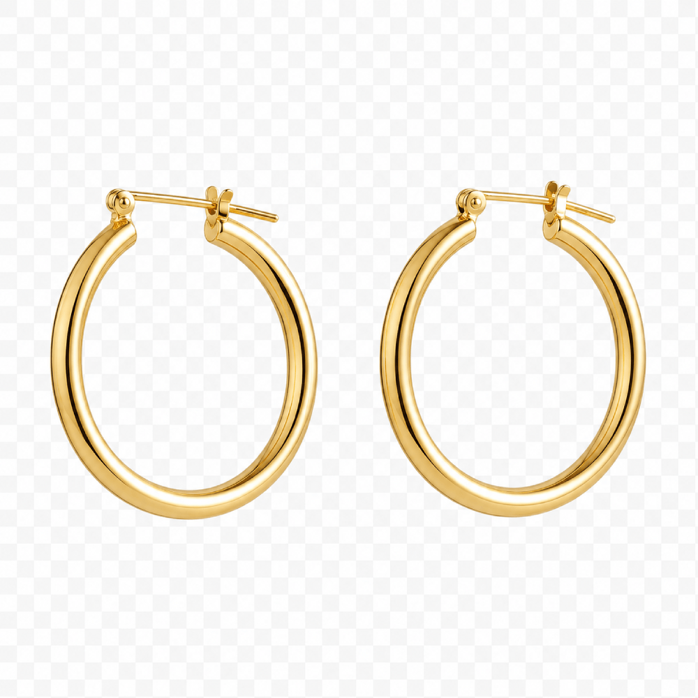 Everyday Gold Hoop Earrings alternate view